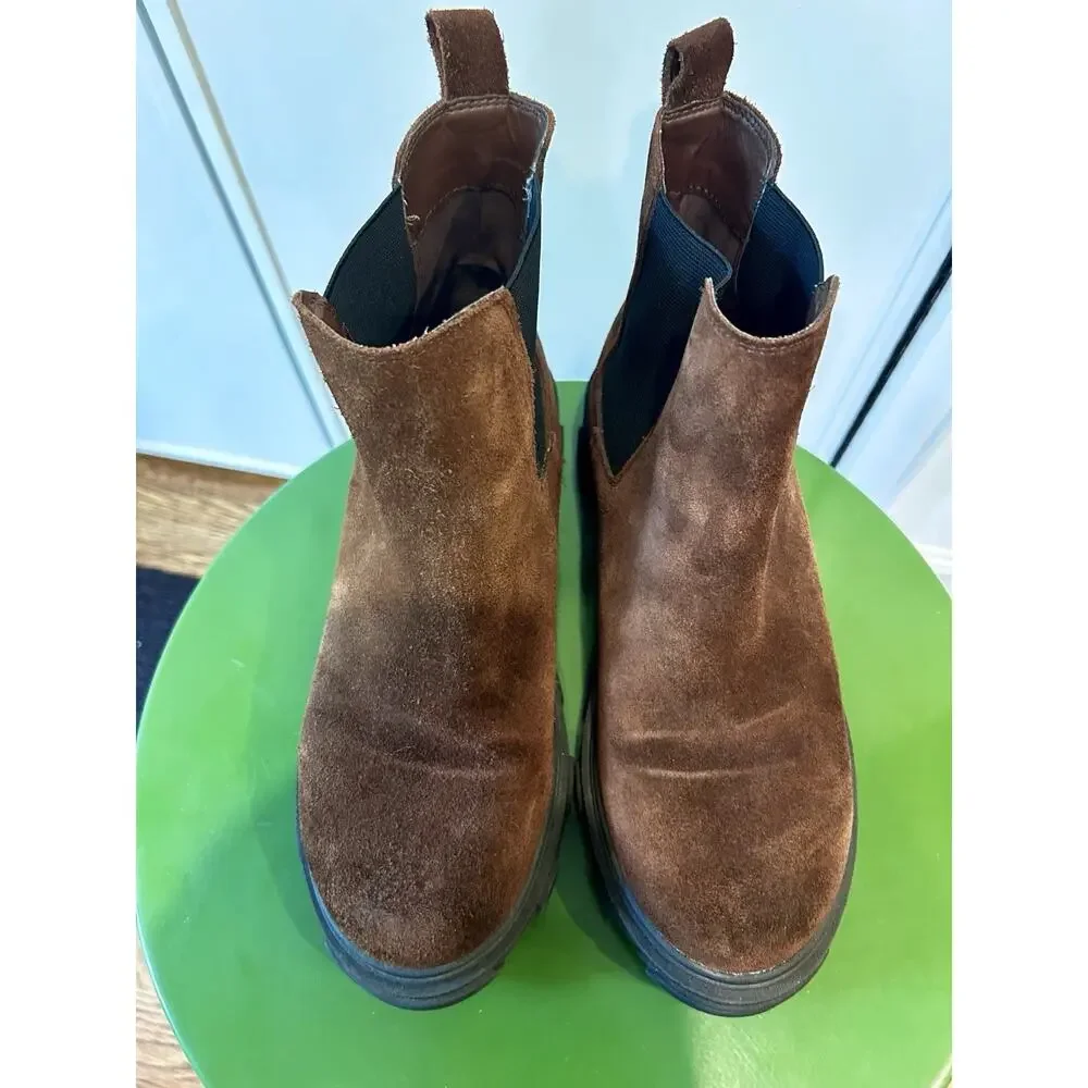 Urban‎ Outfitters Suede Brown Chelsea Boots Men’s Size 8